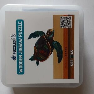 Sea Turtle - Wooden Jigsaw Puzzle A5/Small